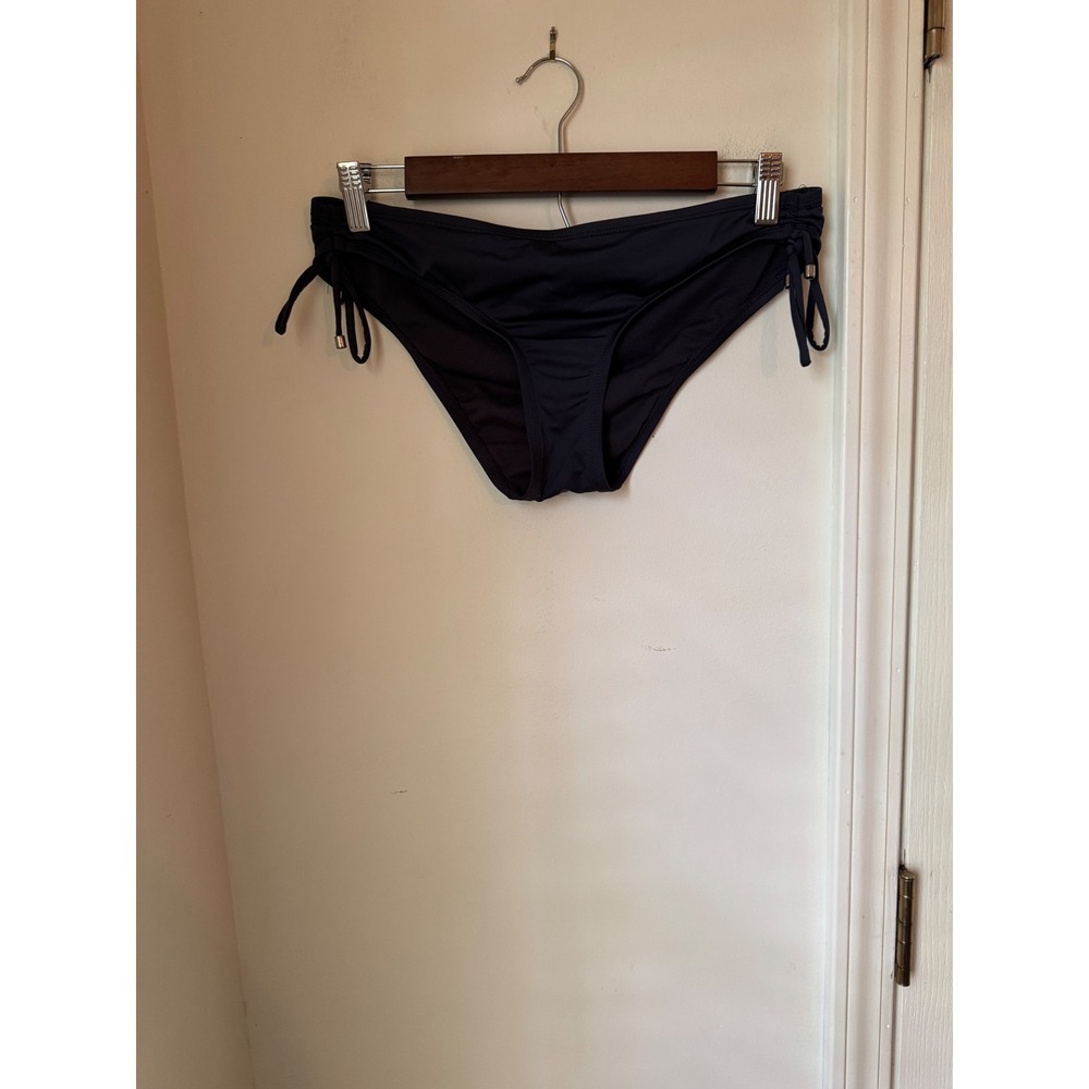 Mossimo Womens Side Tie Bikini Bottoms Navy Blue Size M